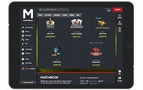 Matchbook Mobile Casino on iPad