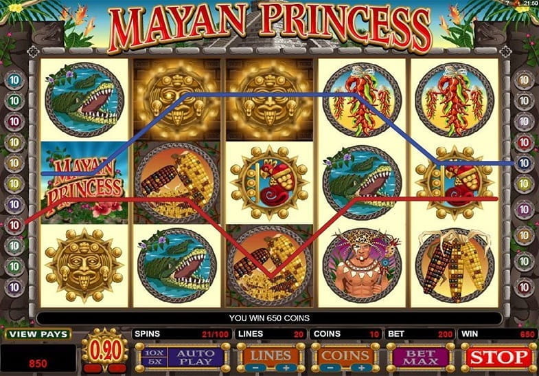 Free Demo of the Mayan Princess slot game