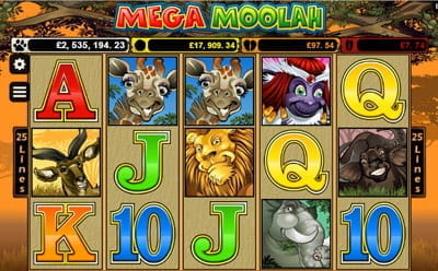 Mega Moolah at Ahti Games Casino