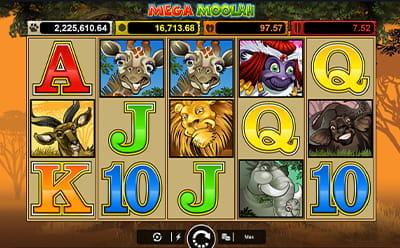Mega Moolah Slot at Blackjack Ballroom Casino UK