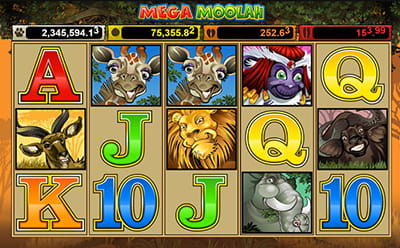 Mega Moolah Slot at Scratch 2 Cash Casino