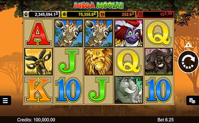Mega Moolah at Zodiac Casino