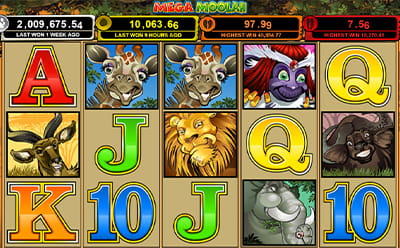 The Mega Moolah Online Slot at Stake Casino