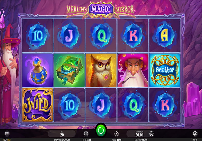Free Demo of the Merlin`s Magic Mirror Slot