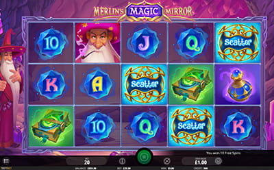 Merlin`s Magic Mirror Slot Free Spins