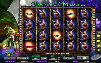Merlin’s Millions Owl Bonus Feature