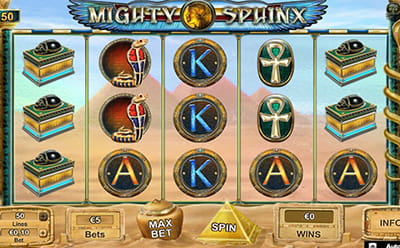 Mighty Sphinx Slot at Playluck Casino