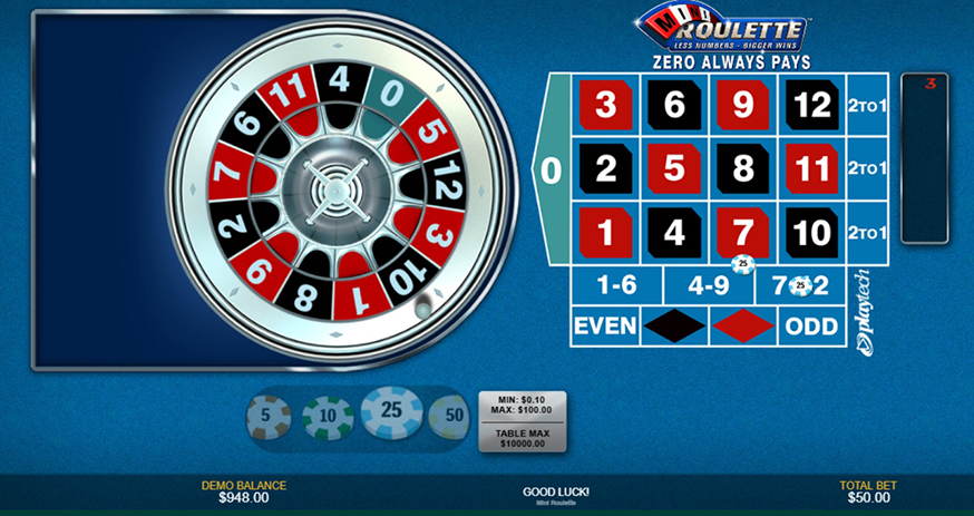 Mini Roulette gameplay screenshot