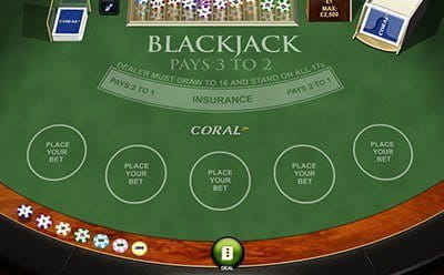 Coral Mobile Casino’s Blackjack Games