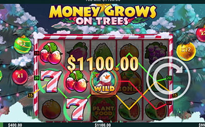Money Grows on Trees Christmas Edition Slot Bonus Round