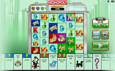 Monopoly Megaways Gameplay and Interface as Seen at SNAI