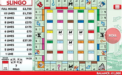 Monopoly Slingo Slot Mobile