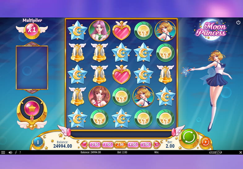 The Interface of Play'n GO's Moon Princess