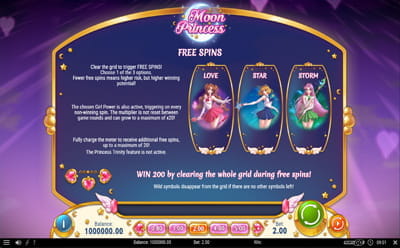 Moon Princess Slot Free Spins