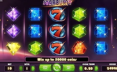 Starburst Video Slot at Mr.Play casino in Finland