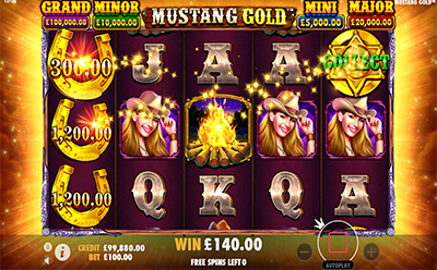 Mustang Gold Slot Money Collect Feature