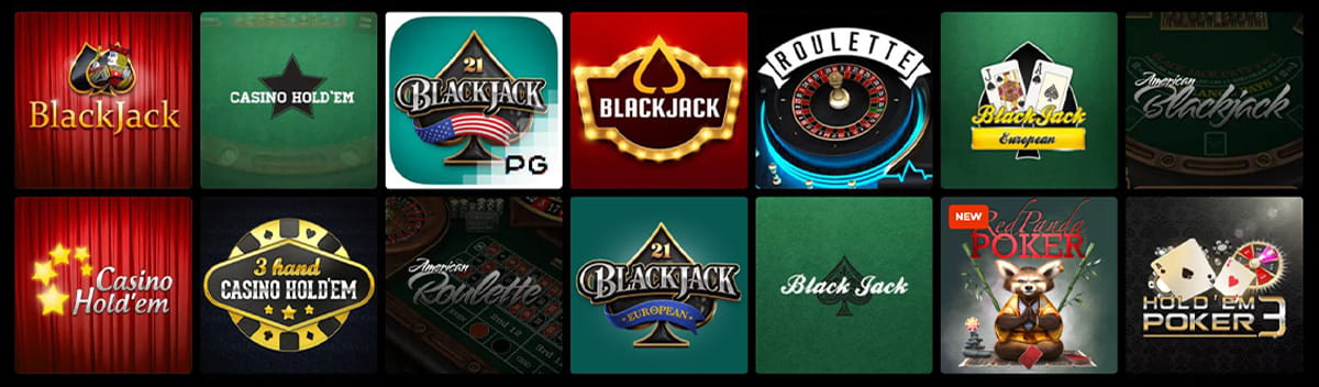 Der Tischspiele Katalog im N1 Casino