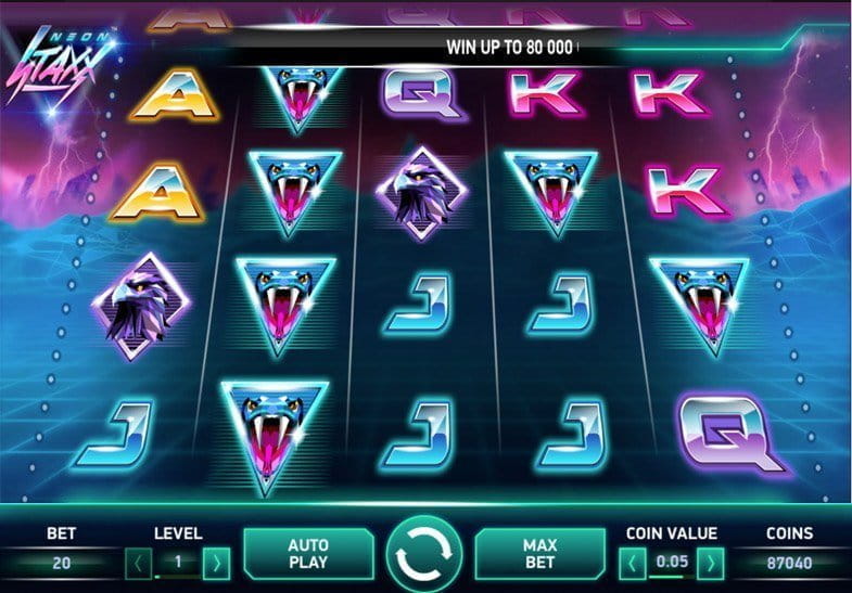 Free demo of the Neon Staxx Slot game