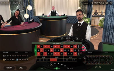 A NetEnt Live Roulette Table