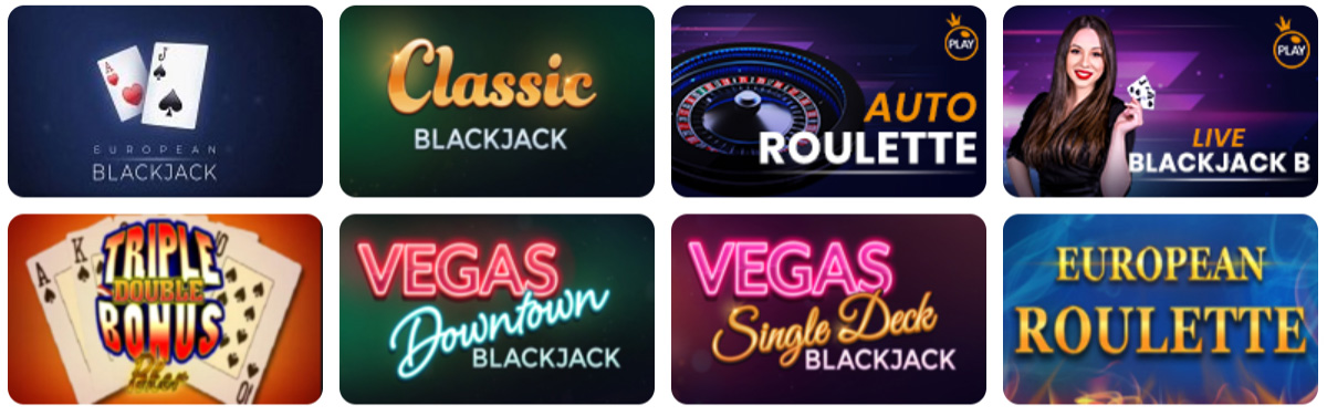 The Olive Casino Table Games Catalogue