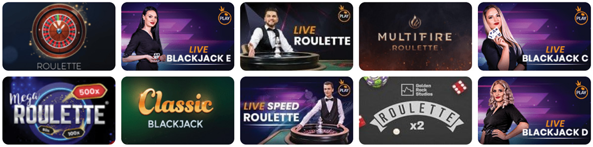 The Table Games Catalogue in Online Casino London