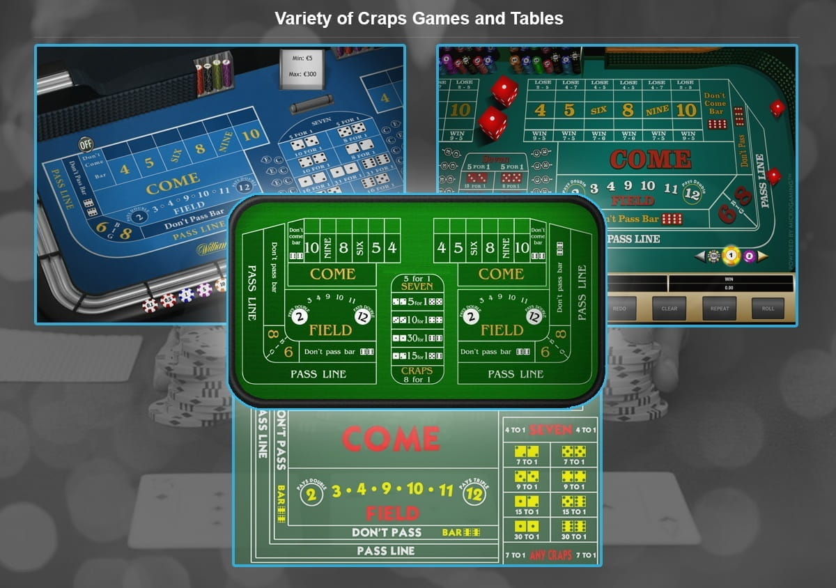 A Variety of Different Craps Games