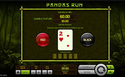 Panda's Run Slot Gamble Feature