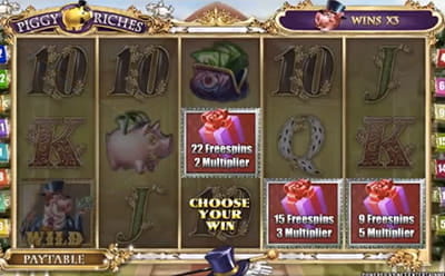 Free Spins Round at Piggy Riches