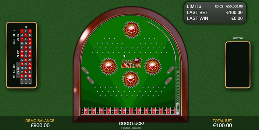 Pinball Roulette gameplay screenshot