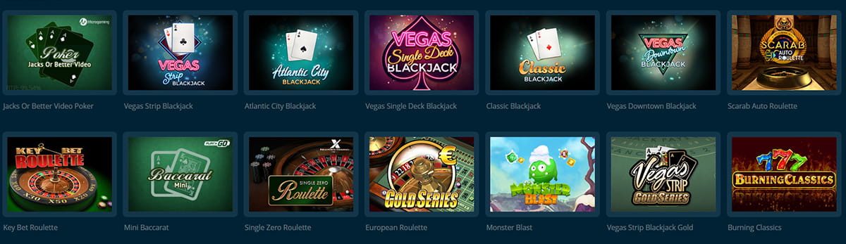 The Table Games Catalogue in Platincasino
