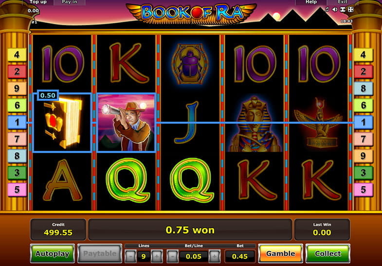Book of Ra Online Slot by Novomatic