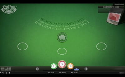 Blackjack at Plush Mobile Casino