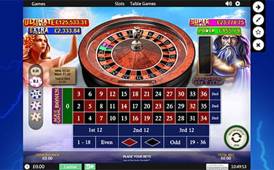 Power Spins Casino Age of the Gods Roulette