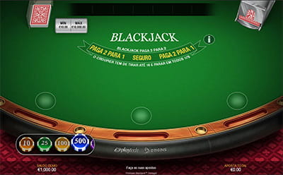 Premium Blackjack da Editora Playtech