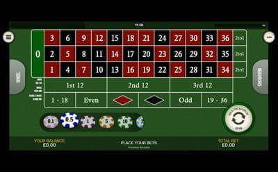 Premium European Roulette at BGO Casino Mobile App
