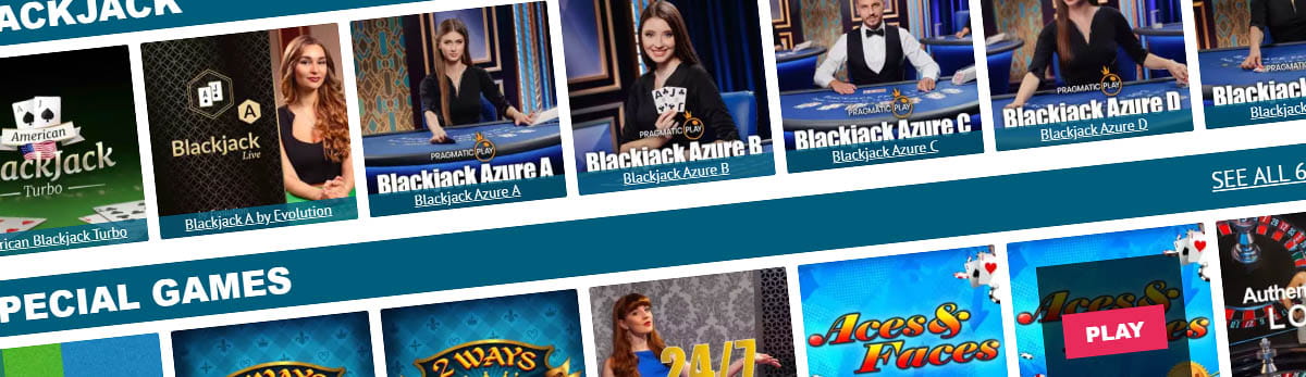 Table Games Catalogue in Prime Slots Casino
