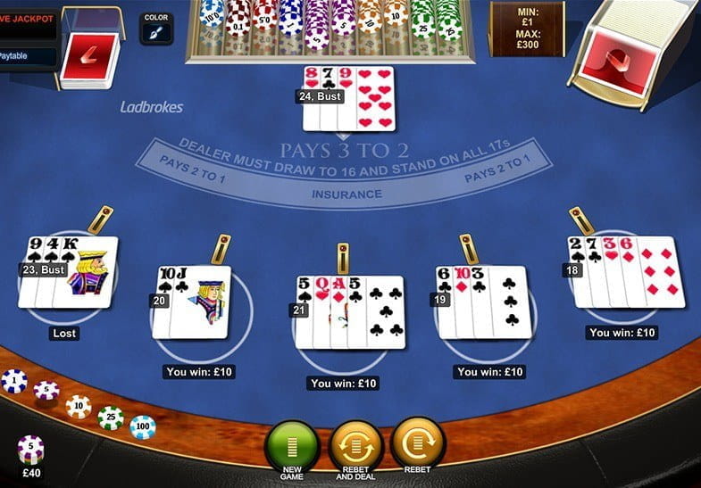 Progressive Blackjack Free Demo