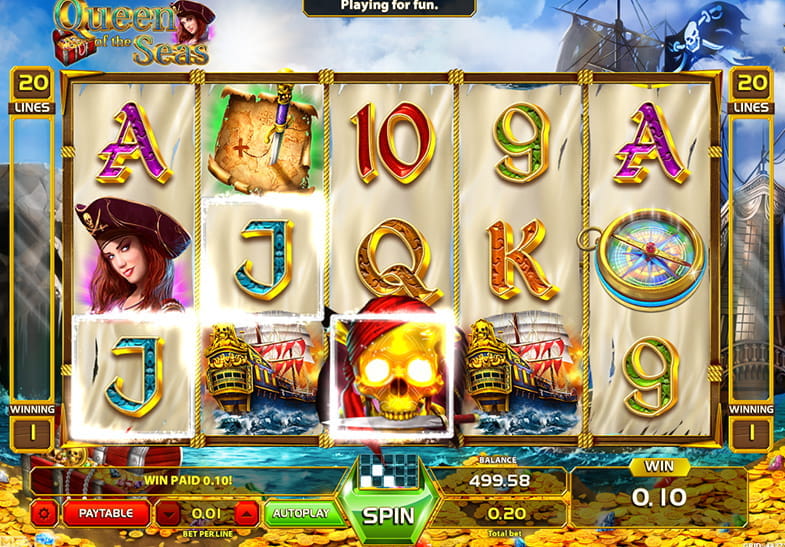 Queen of the Seas Online Slot Machine