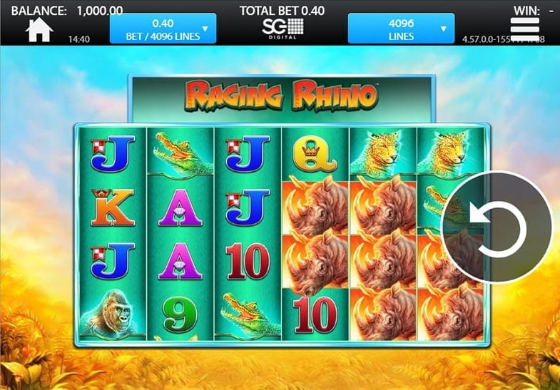 Raging Rhino Slot Game