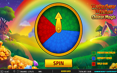 Rainbow Riches Cluster Magic Slot Bonus Round