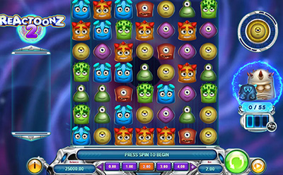 The Reactoonz 2 Online Slot at Wunderino