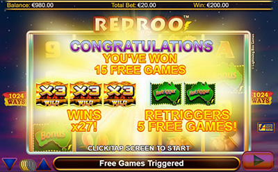 Redroo Slot Free Spins