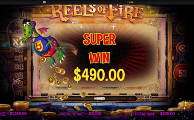 Reels of Fire Slot Bonus Round