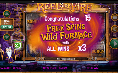 Reels of Fire Slot Free Spins