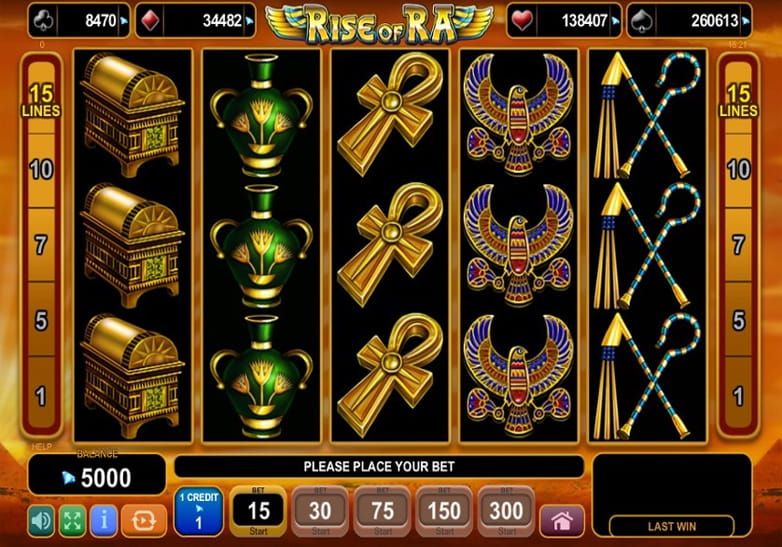 Free Demo of the Rise of Ra Slot