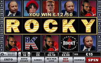 Rocky Feature Pays 5x Total Bet