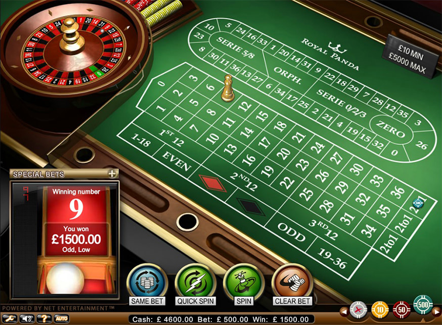 Roulette Professional Series gameplay screenshot