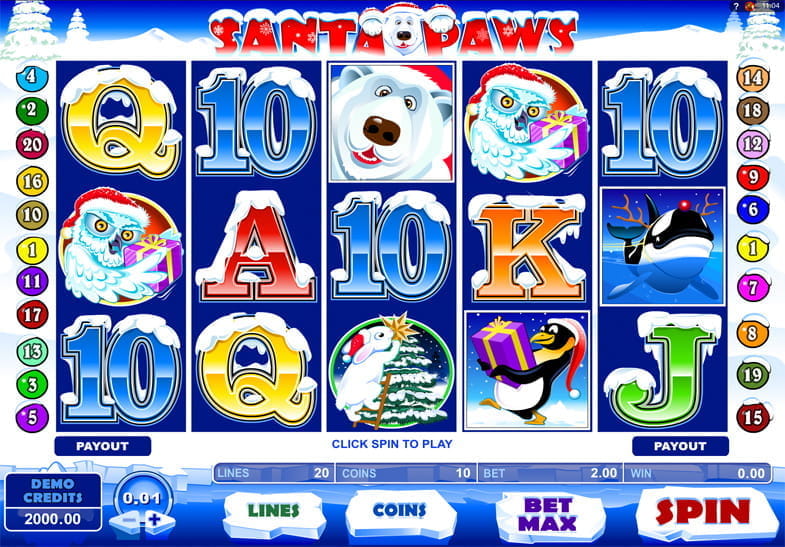Free demo of the Santa Paws Slot game