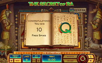 The Secret of Ba Free Spins