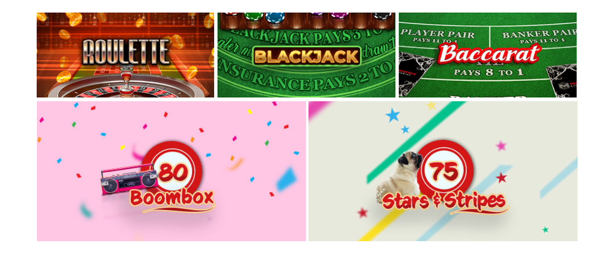 The Table Games Catalogue in Seven Cherries Casino